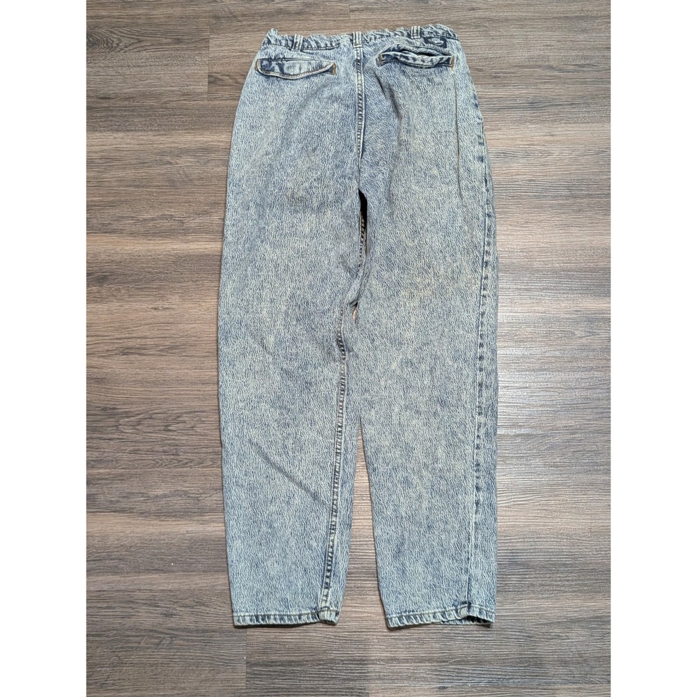 Vintage Levis SilverTab Acid Wash Jeans 30x30 Blue Loose Tapered Pleated 90s - Picture 5 of 7